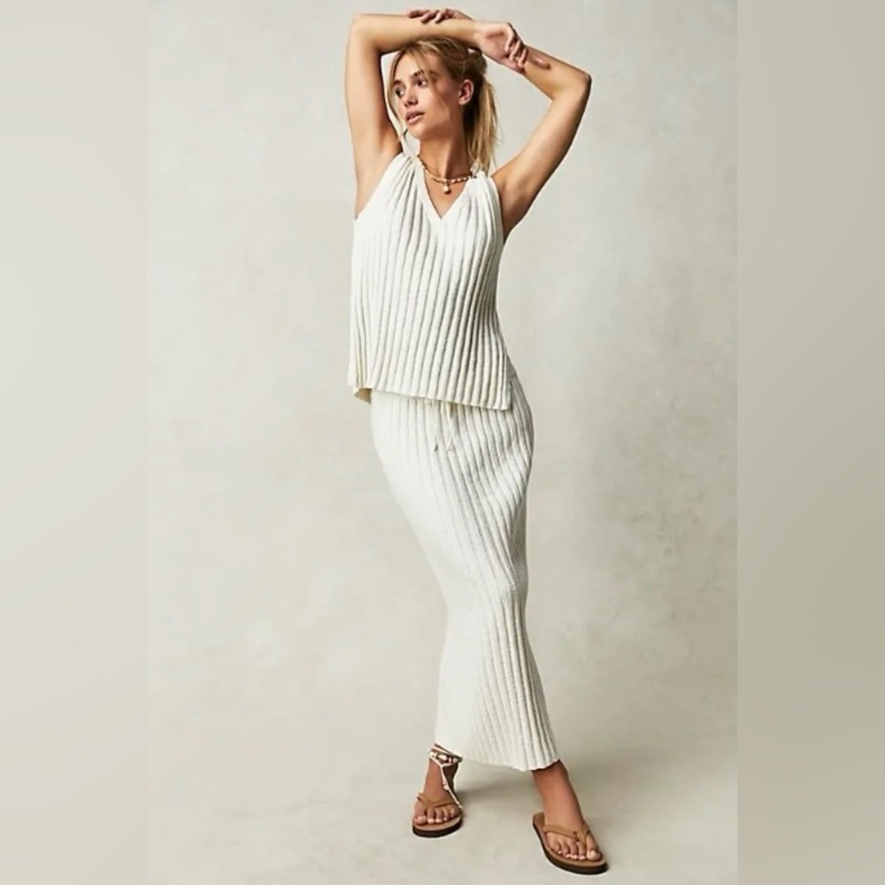 NWT Free People Veda Sweater Set (Ivory)